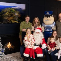 Big family with Santa and Louie